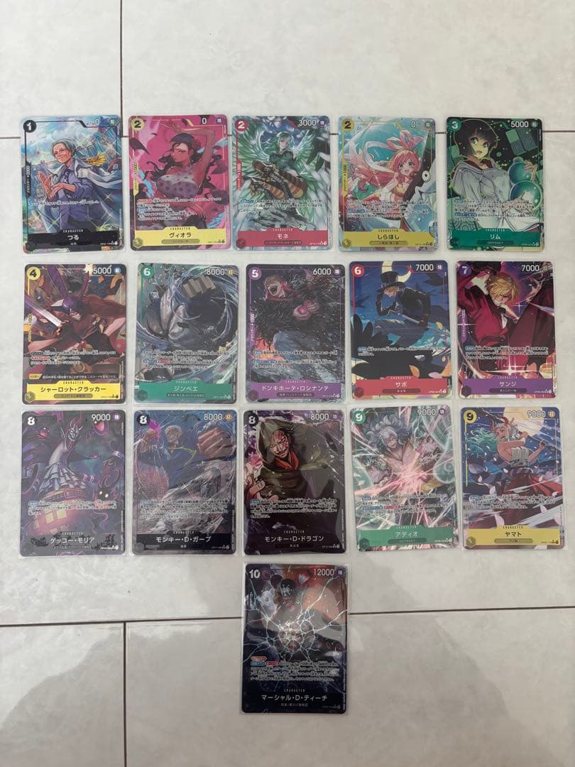 ワンピースカード　SR パラレル　16枚セット