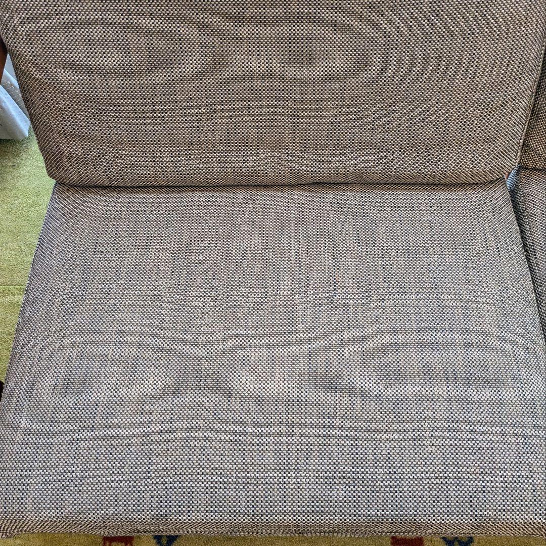 ナガノインテリア　ファブリック　２人掛けソファ 替えカバー付き