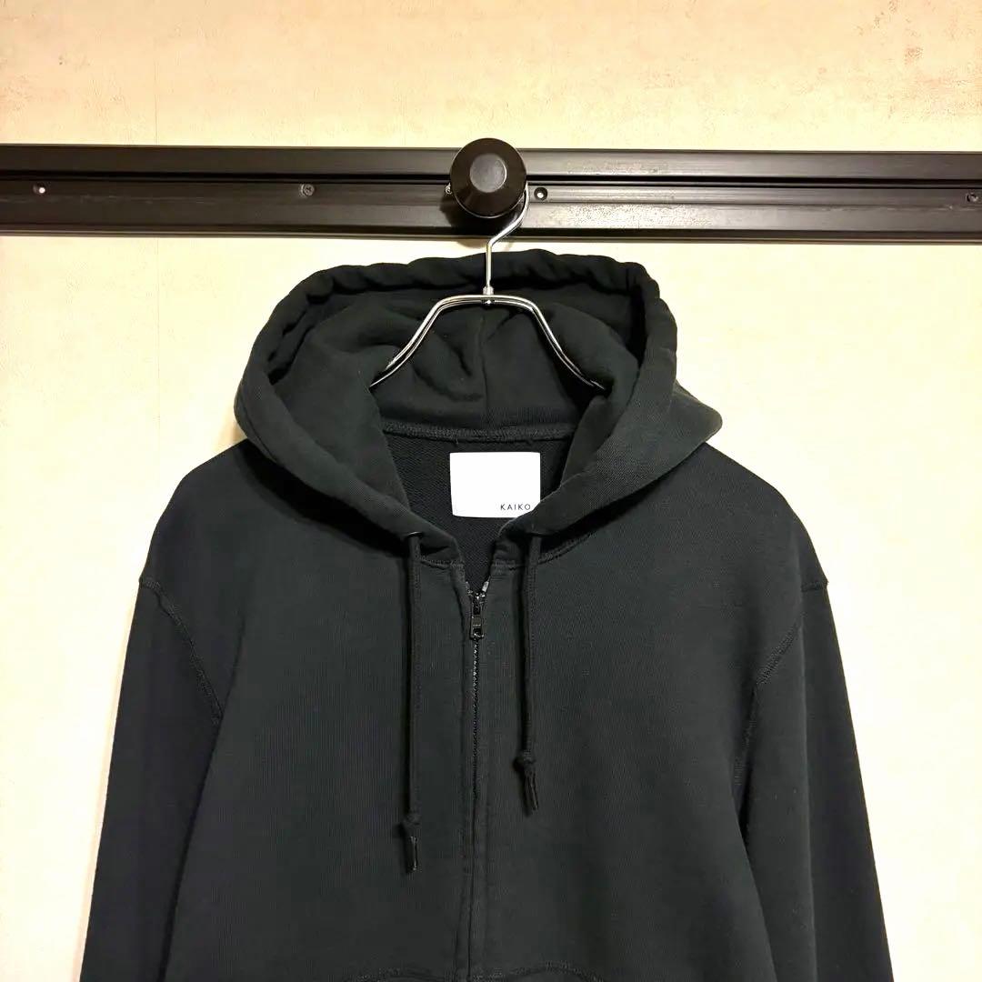 【美品】KAIKO Double zip parka BLACK サイズ3