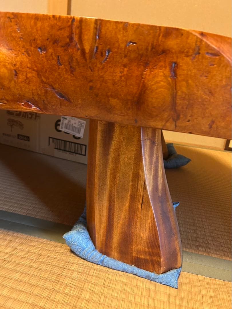 ち*ー様 【O-1288】一枚板 座卓 机 テーブル 昭和レトロ アンティーク