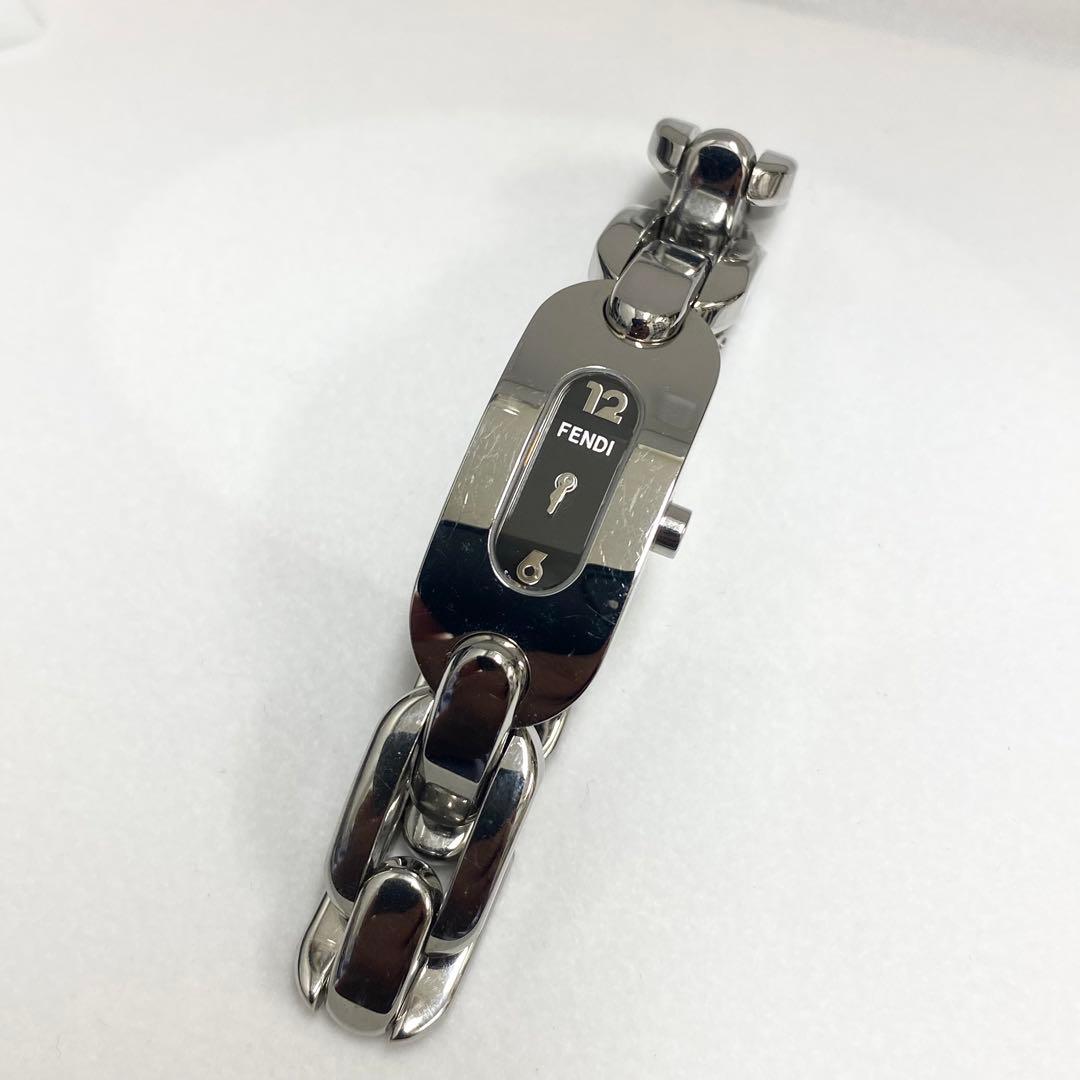 Fendi シルバー 金属ベルト 時計 3400L