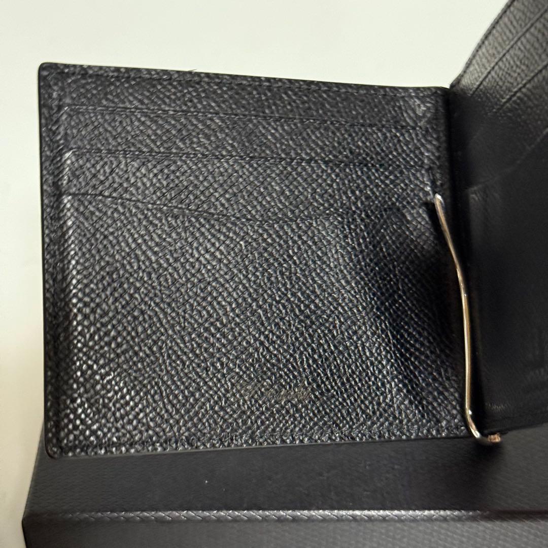 ⭐️極美品⭐️ダンヒル　マネークリップ　グレインレザー　メンズ　ブラック