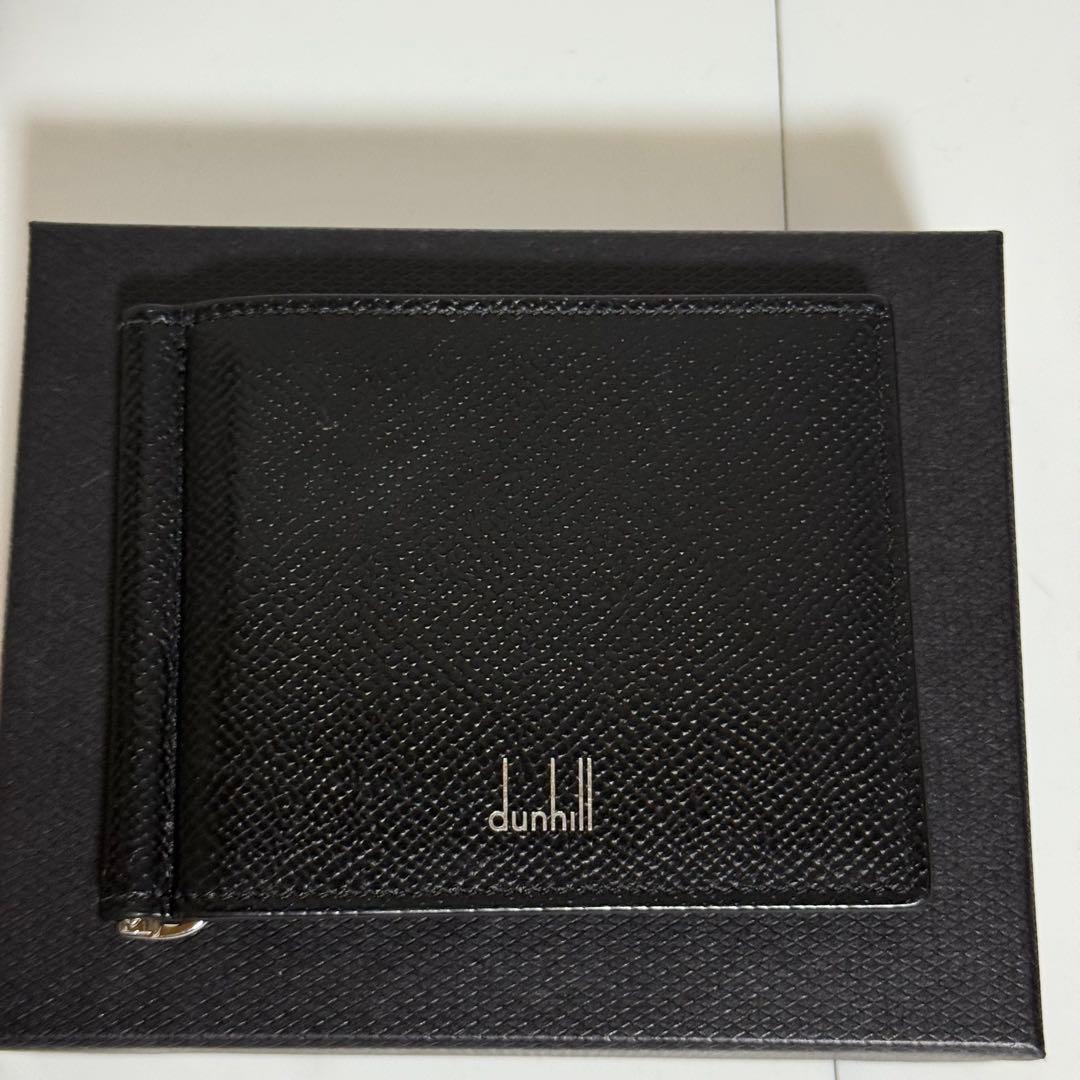 ⭐️極美品⭐️ダンヒル　マネークリップ　グレインレザー　メンズ　ブラック