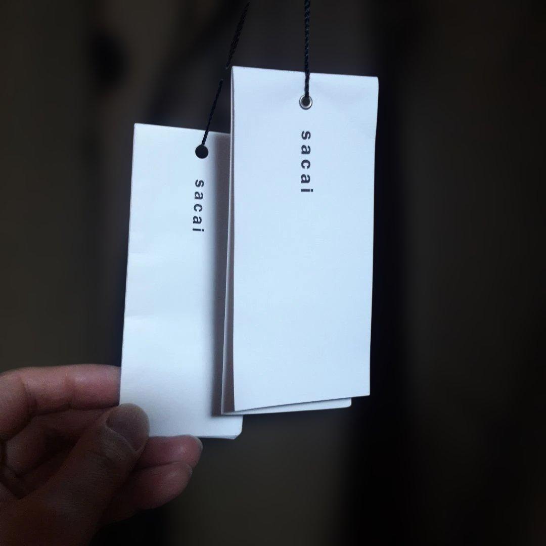 サカイ sacai Suiting レイヤード 長袖シャツ カーキ サイズ1