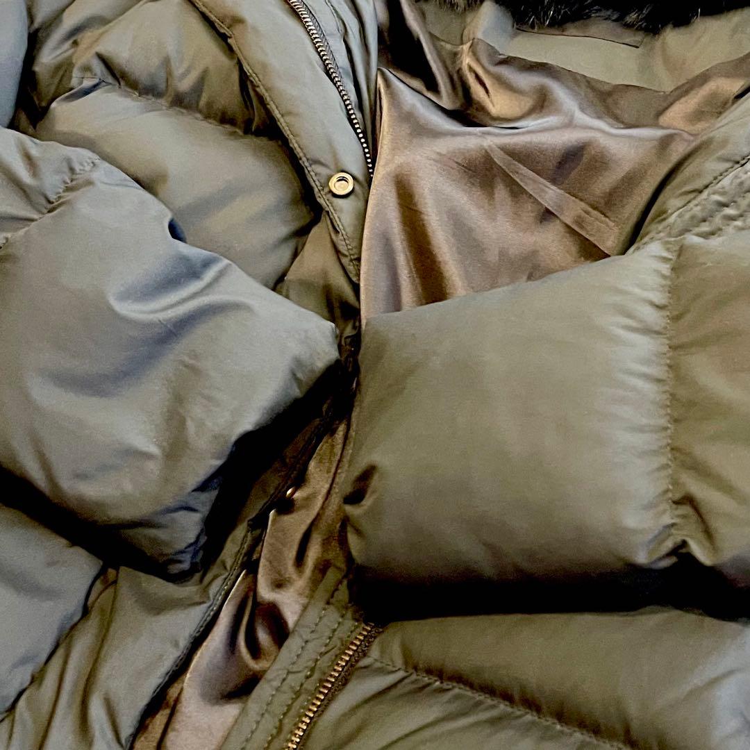 アーバンリサーチ　ダウンジャケット　ラビットファー　黒　ショートダウン　フード