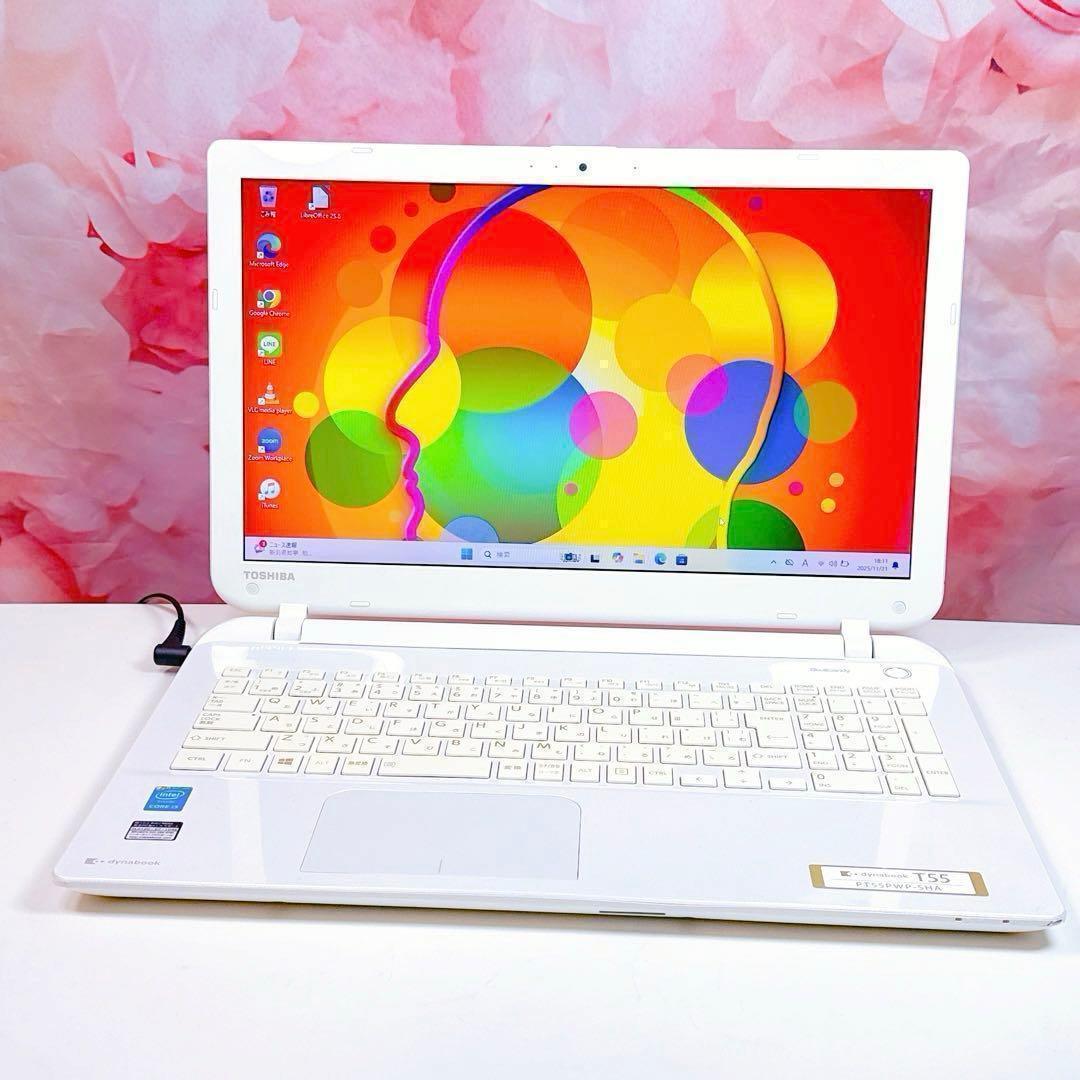 新品爆速SSD✨windows11 カメラ ノートパソコン オフィス 高性能i3