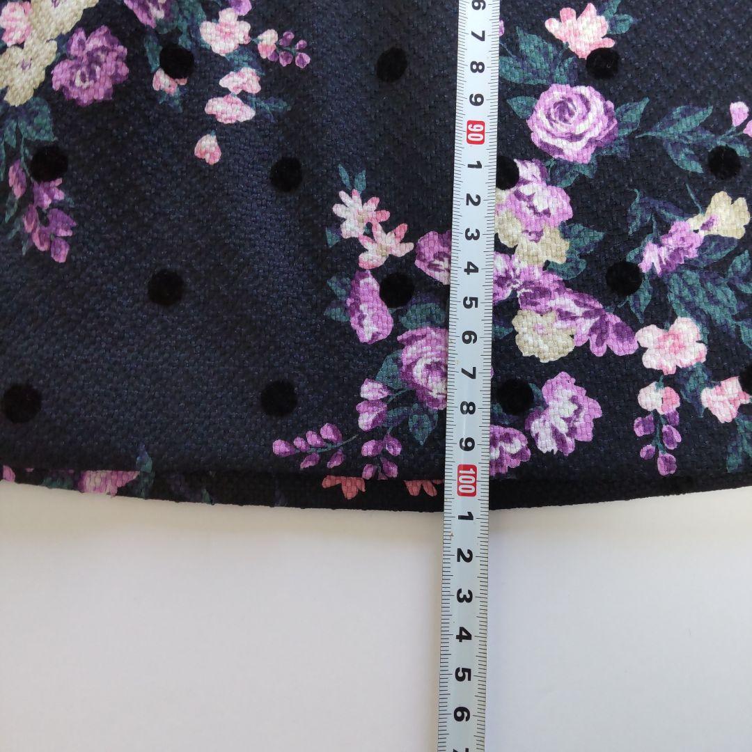 46　ドットフロッキー　ローズワンピース RoseTiara　花柄