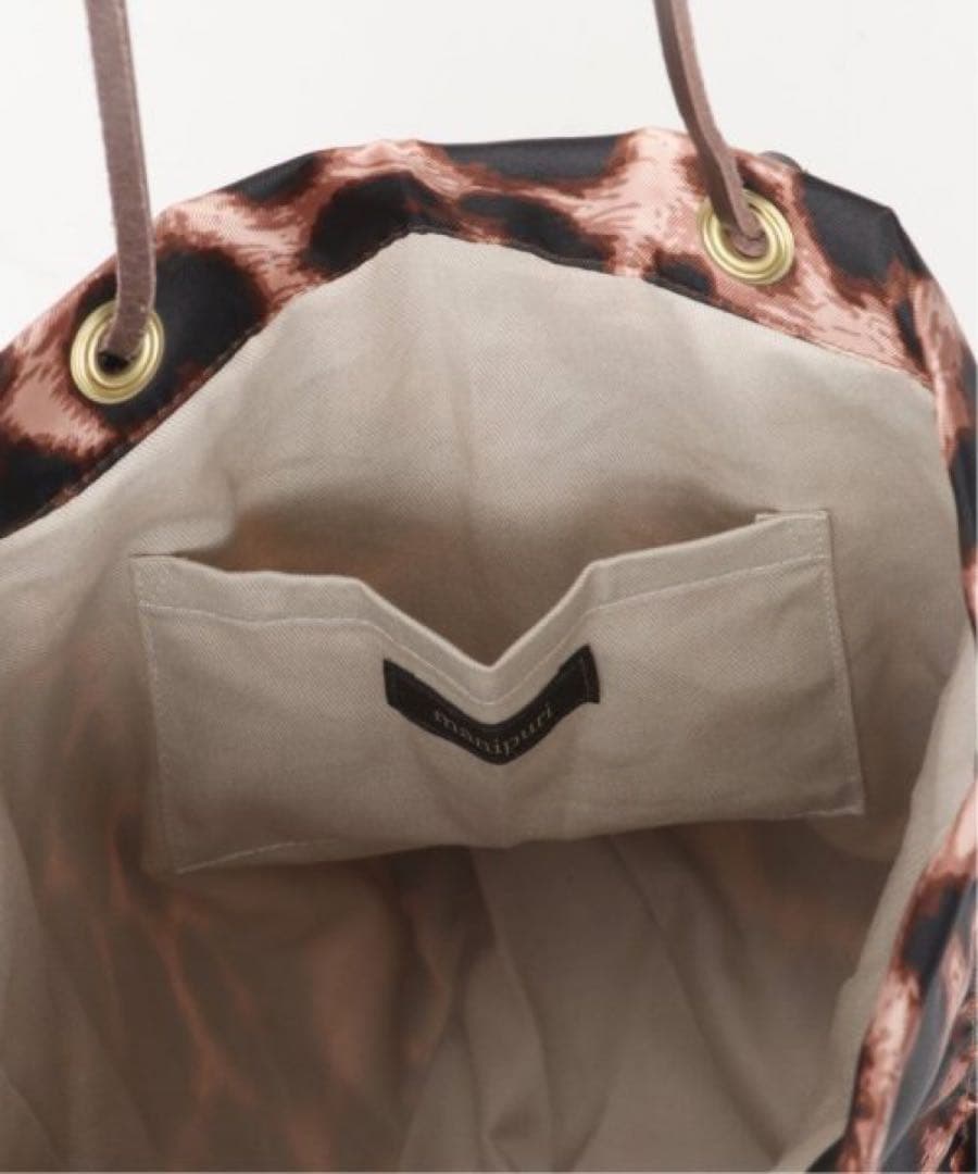 IENA【manipuri /マニプリ】プリントトートバッグ(レオパード)