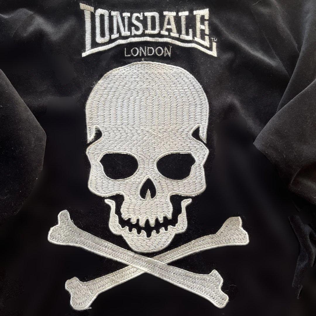 Lonsdale　ロンズデール　スカジャン　ベロア　スカル　ドクロ