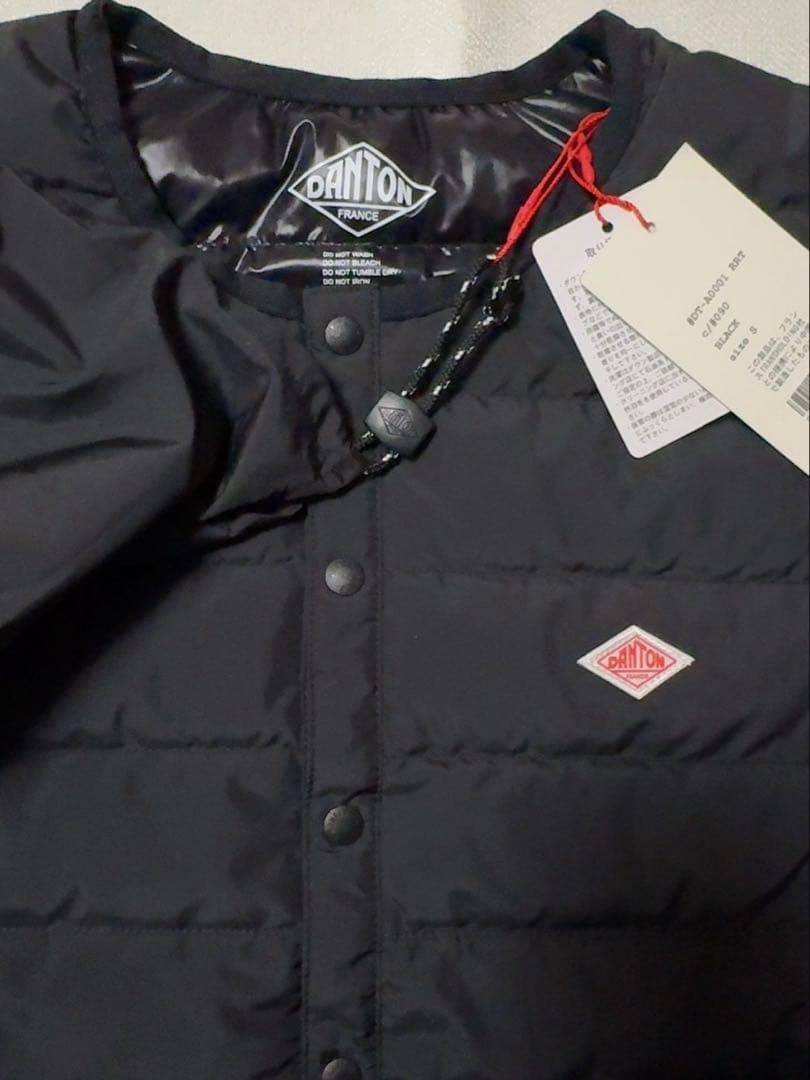 タグ付き Dantonダントン インナーダウン ジャケット　ブラックS