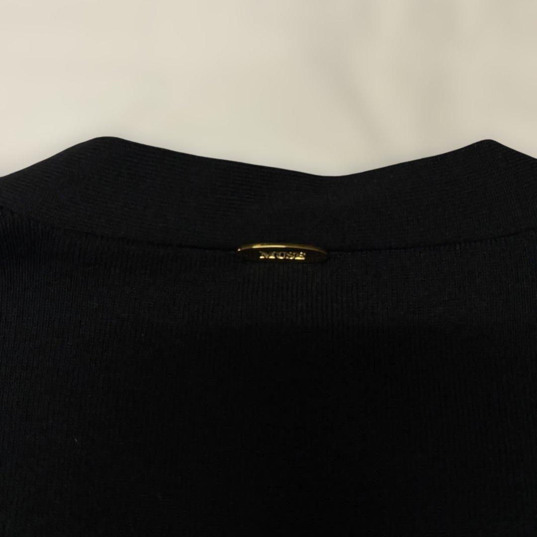 Deuxieme Classe Vネックプルオーバー　ブラック