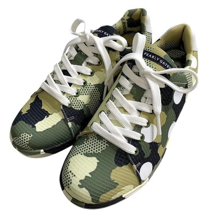 パーリーゲイツ ゴルフ 迷彩 ソフトスパイク ゴルフシューズ 定3.5万23.5