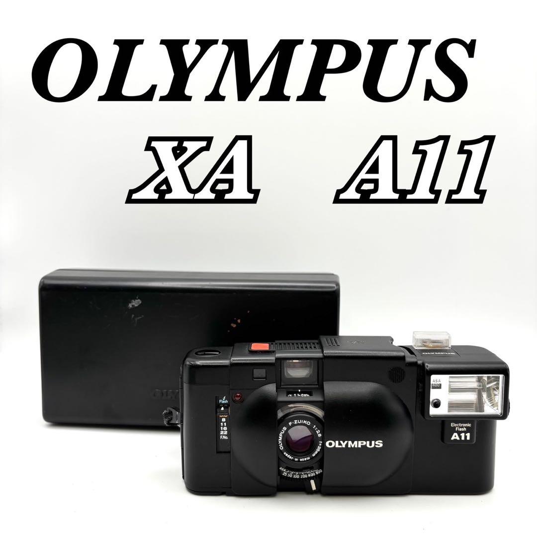 【動作品 ケース付】OLYMPUS XA A11 コンパクトフィルム 動作確認済