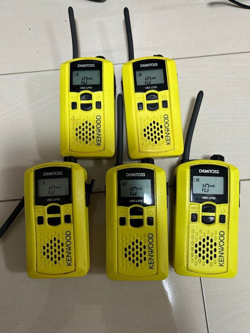 KENWOOD UBZ-LP20トランシーバー インカム　5台セット