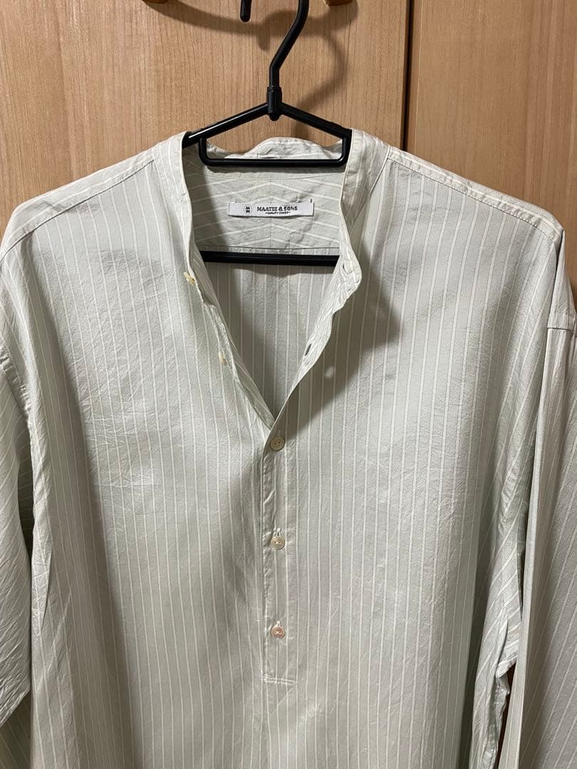 MAATEE&SONS SILK PULL OVER SHIRT シルクシャツ