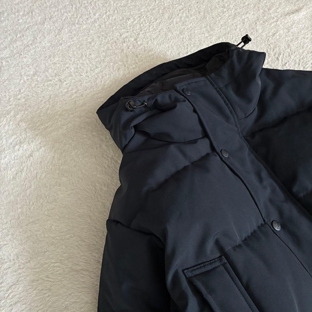 ダントン フード付き ダウンジャケット 撥水 Bshop 近年モデル 濃紺