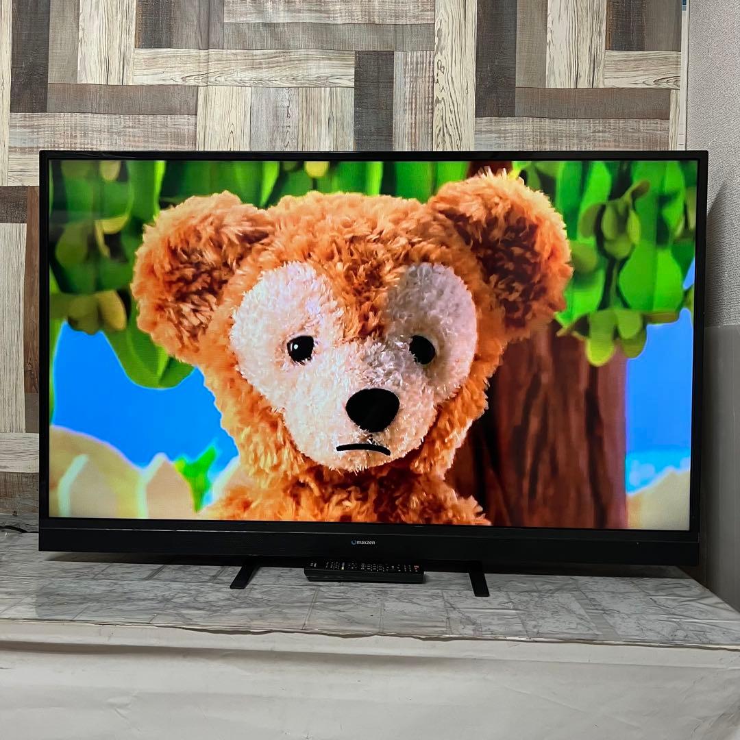 即日受渡❣️全国送料込MAXZEN 50型TV。ゲームモード&外付HDD録画対応