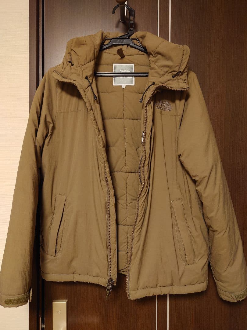 【中古】THE NORTH FACE カーキ 中綿ジャケット レディースM