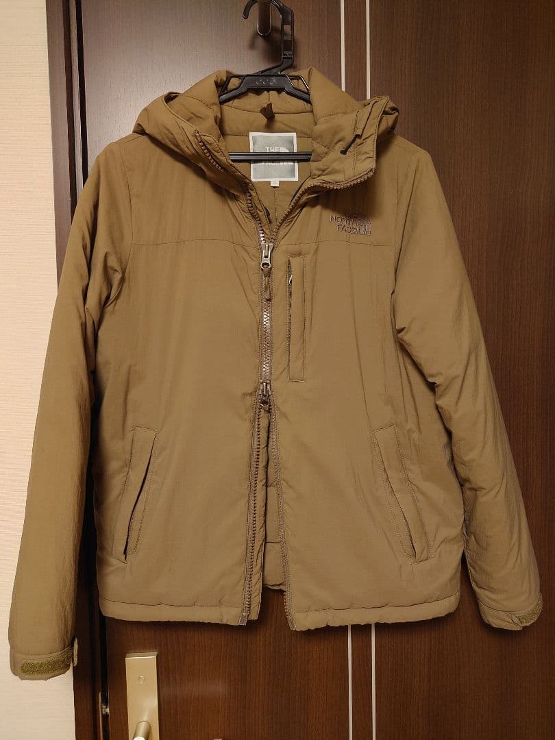 【中古】THE NORTH FACE カーキ 中綿ジャケット レディースM