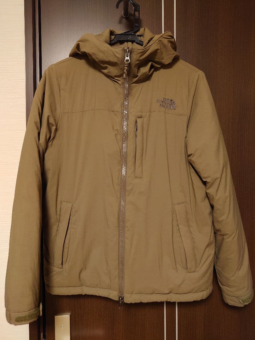 【中古】THE NORTH FACE カーキ 中綿ジャケット レディースM