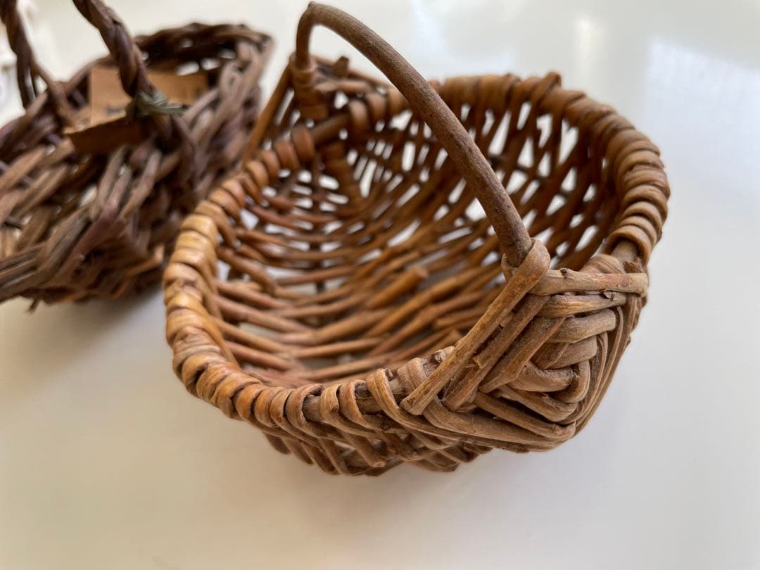 フランス　アンティーク　籠　蚤の市　パニエ ドール　バスケット　ミニチュア