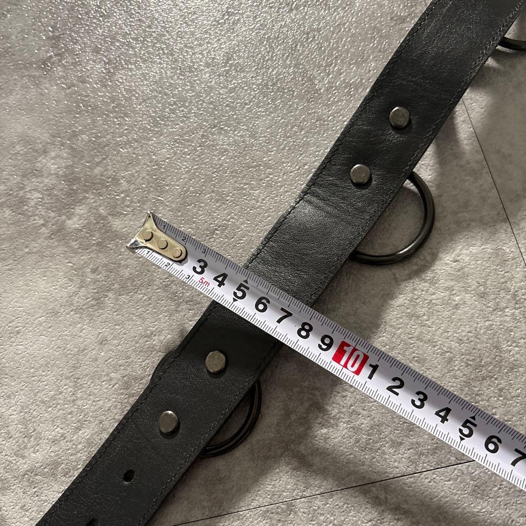 minus Ring belt ベルト　BLK メンズ