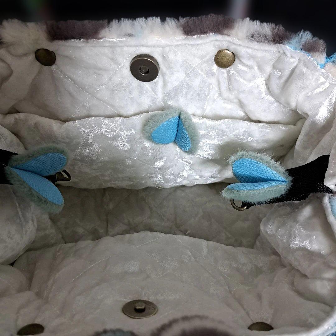 ざ*ろ様 コヤンイサムチョン♥️ハチワレちゃんブルーパキットレースとインド刺繍で