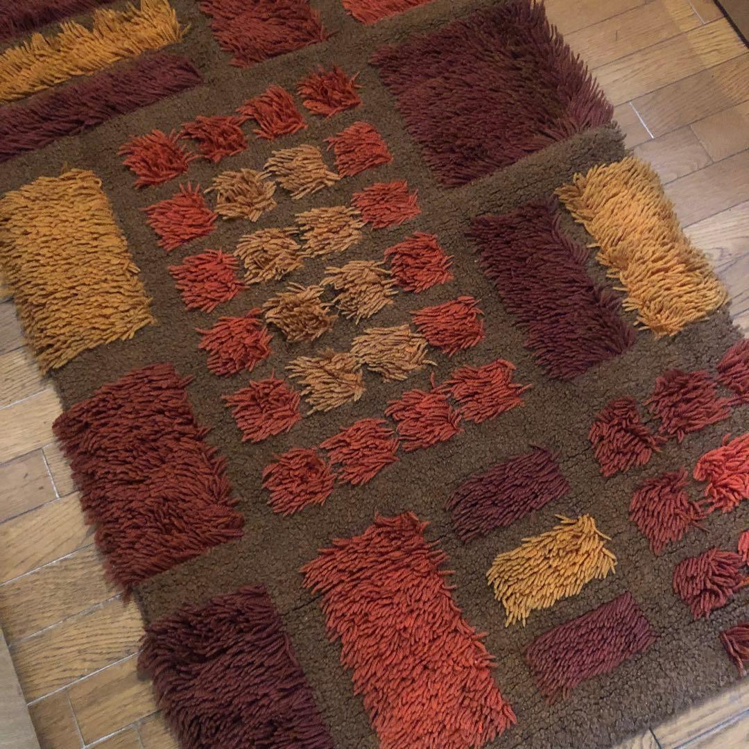 (1950s)-1960sミッドセンチュリー ラグ