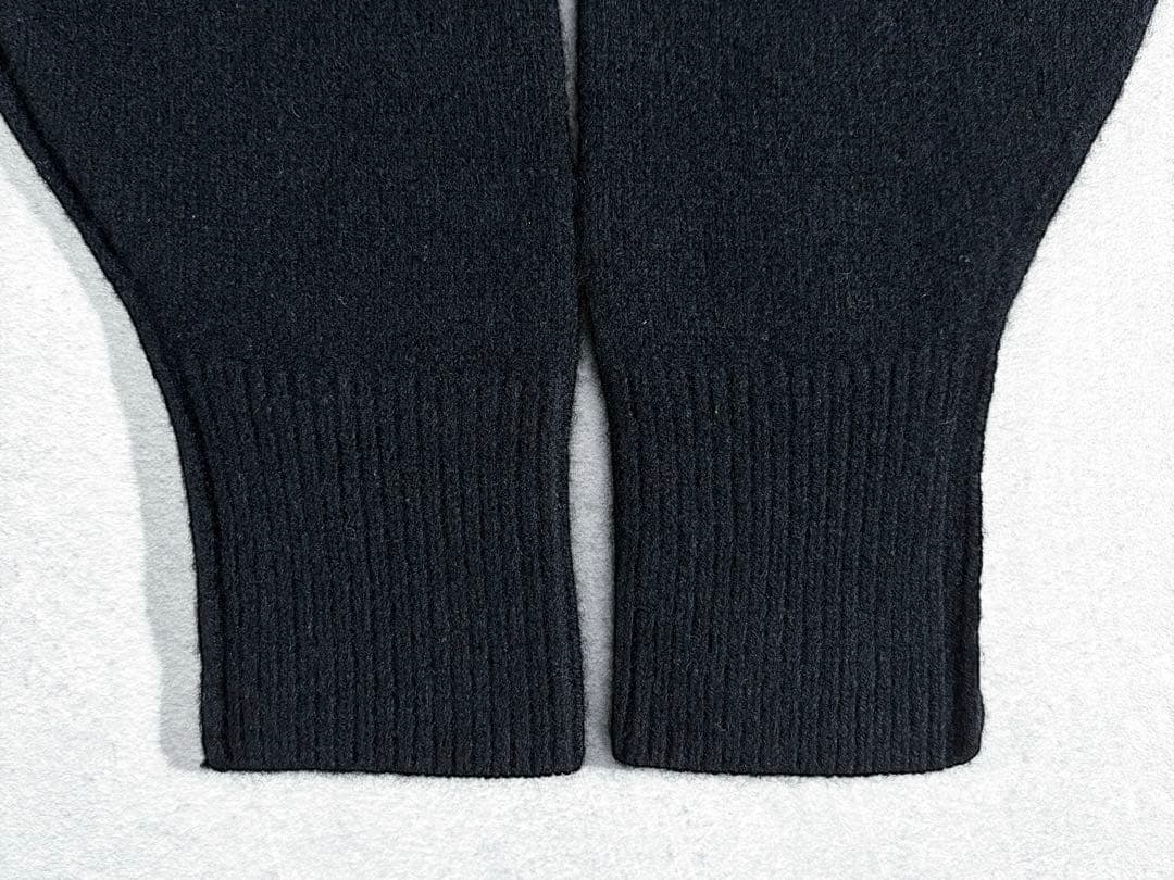 AP STUDIO ウールカシミヤVネックニット ブラック フリーサイズ 上質