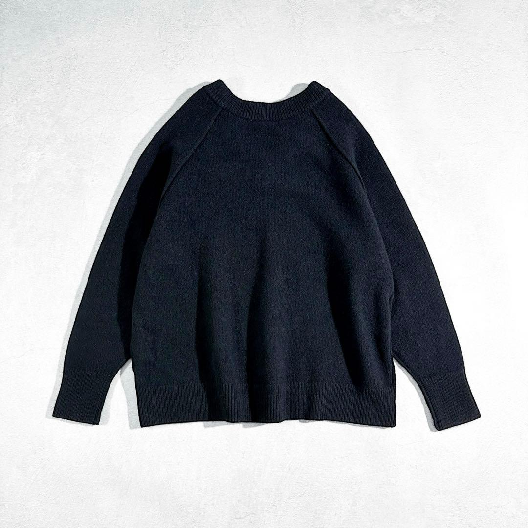 AP STUDIO ウールカシミヤVネックニット ブラック フリーサイズ 上質