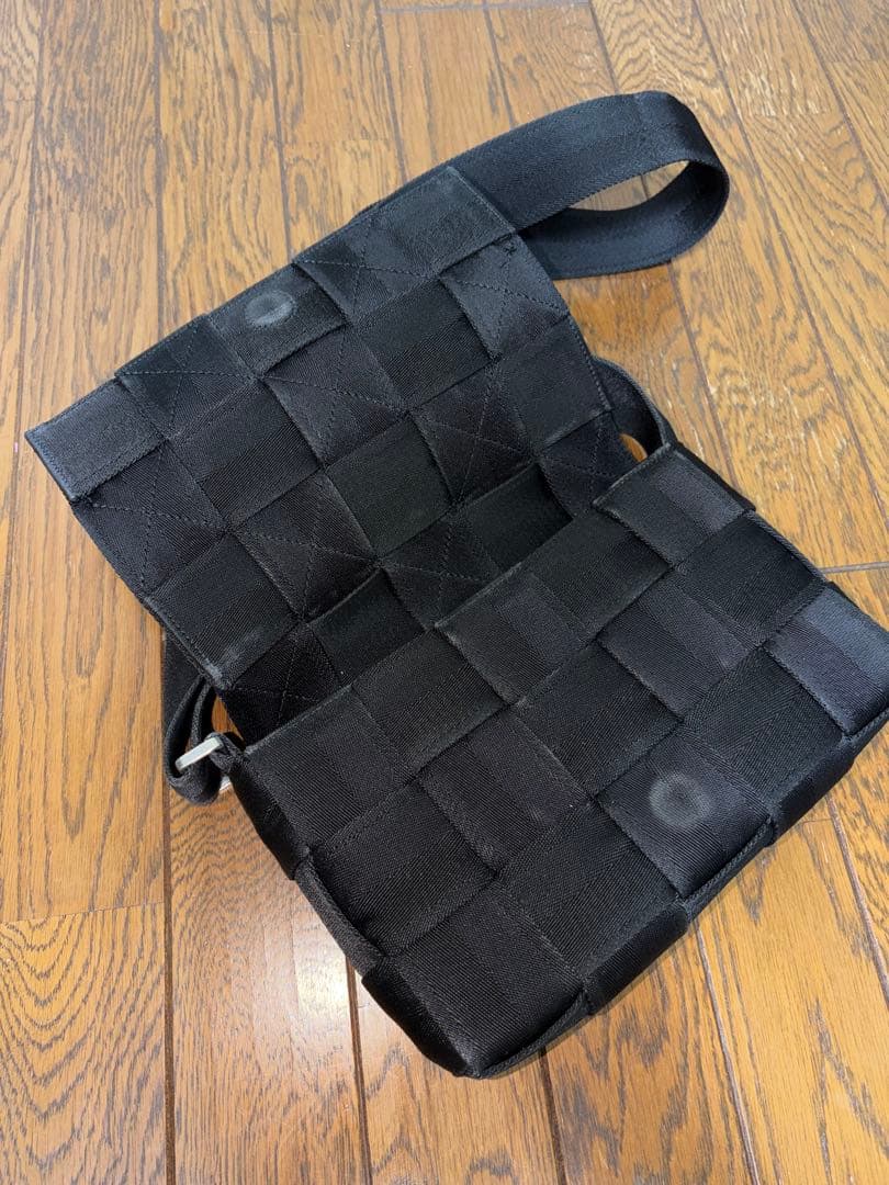 ボッテガヴェネタ ウェビング カセット ショルダーバッグ ブラック