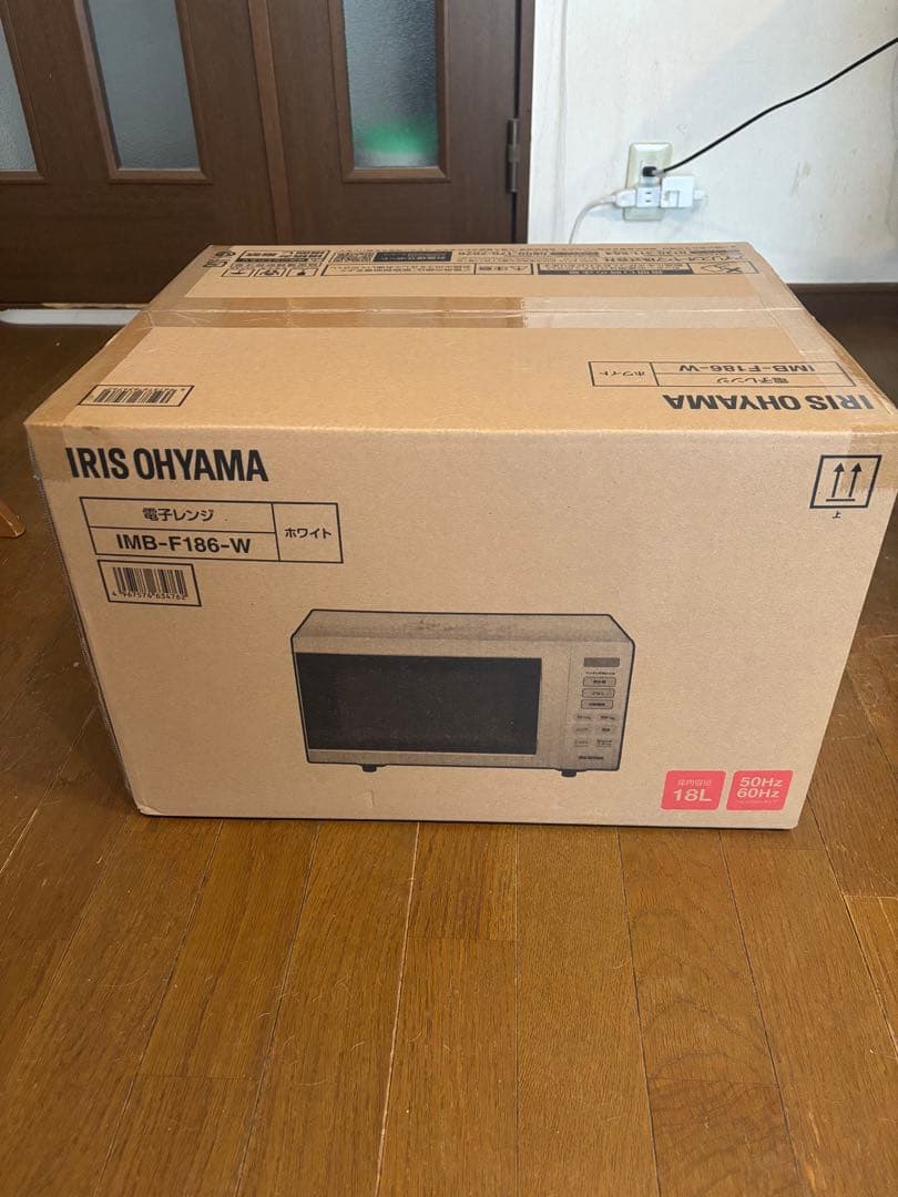 IRIS OHYAMA IMB-F186-W 単機能電子レンジ