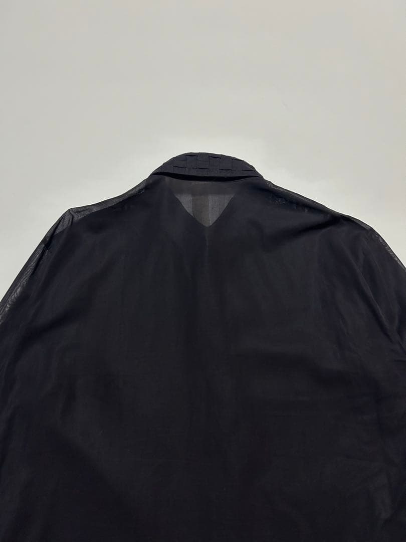 トップス 90s GIANNI VERSACE Woven Sheer Shirt