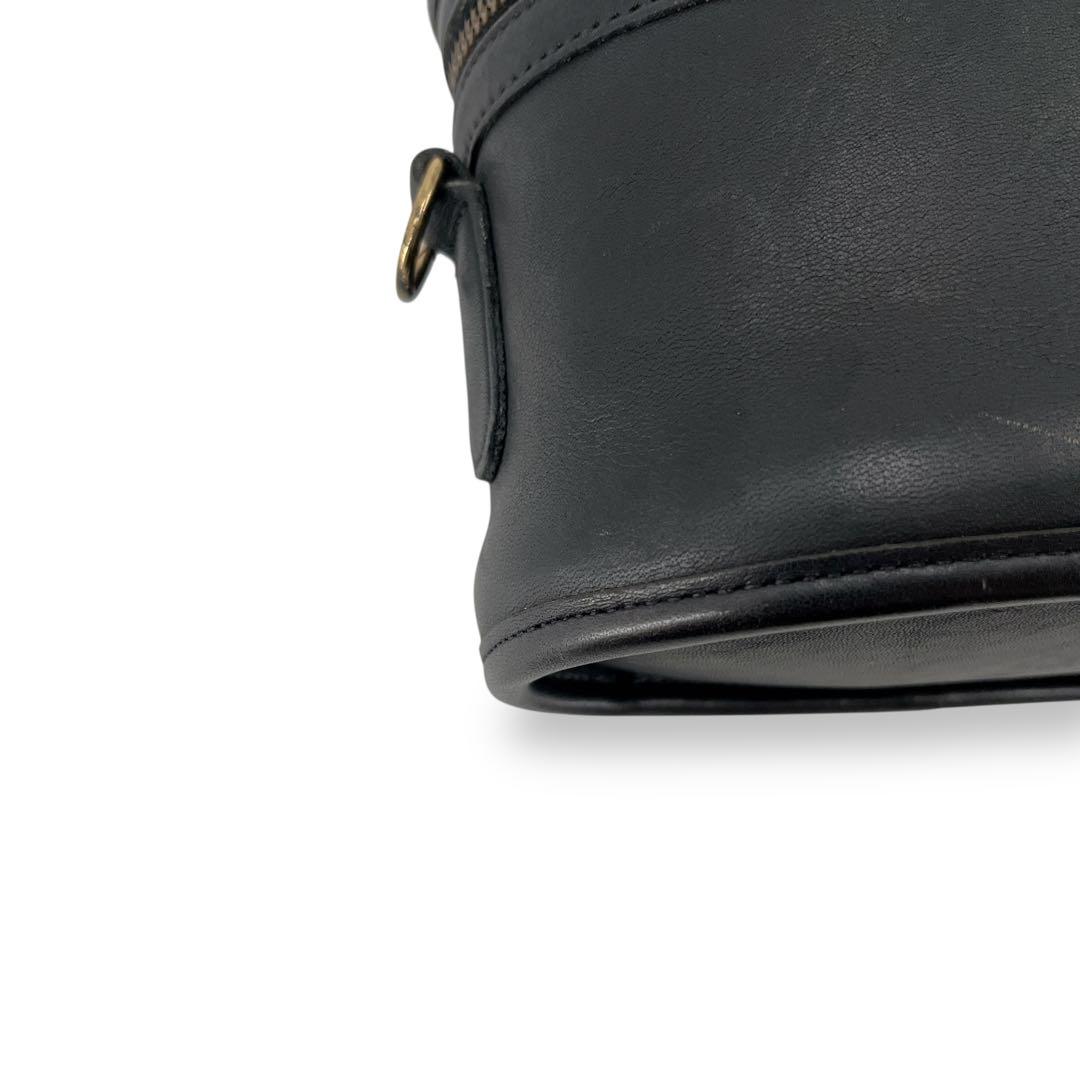 希少　オールドコーチ　2way バニティバッグ　ショルダーバッグ　小物入れ　黒