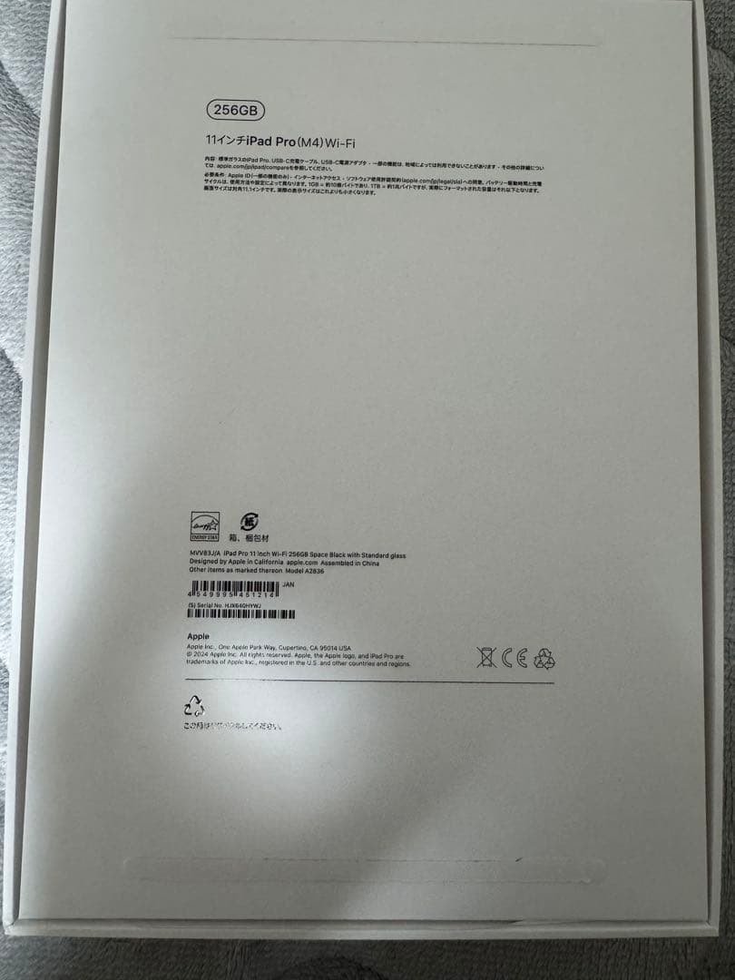 iPad Pro 11インチ Wi-Fi 256GB