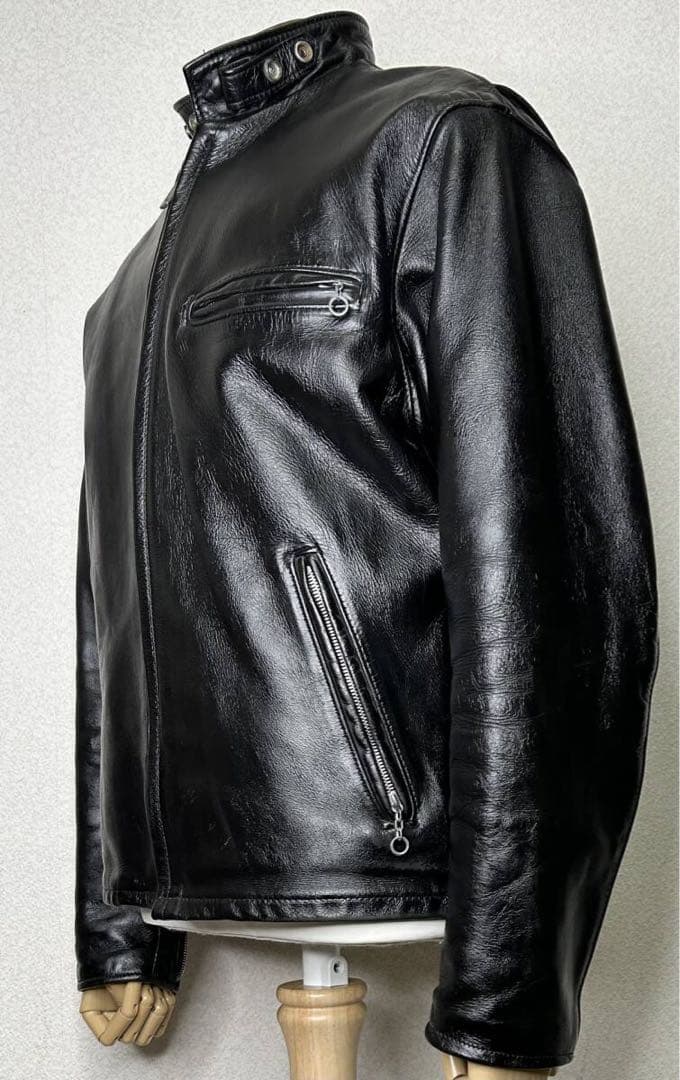 ④schott【40】641ライナー付 米国製◇革ジャンninjaハーレーgpz