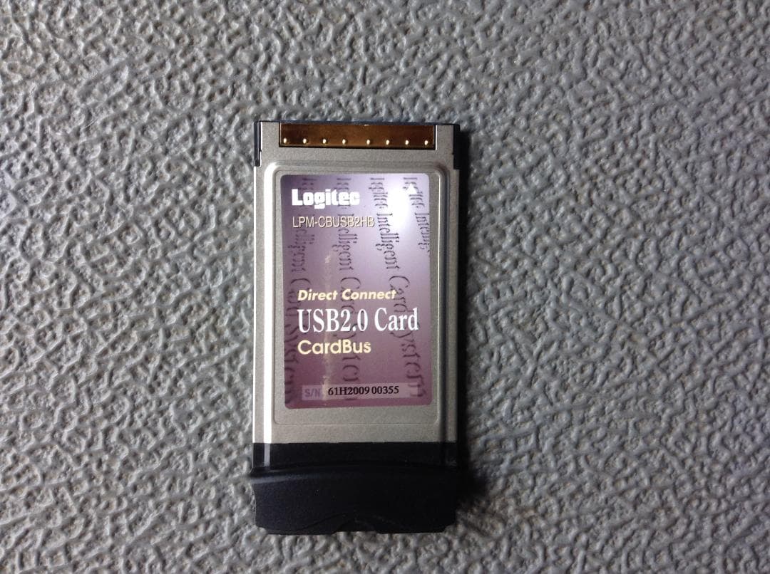 【美品】ロジテック　CardBus用　USB2.0 I/Fカード