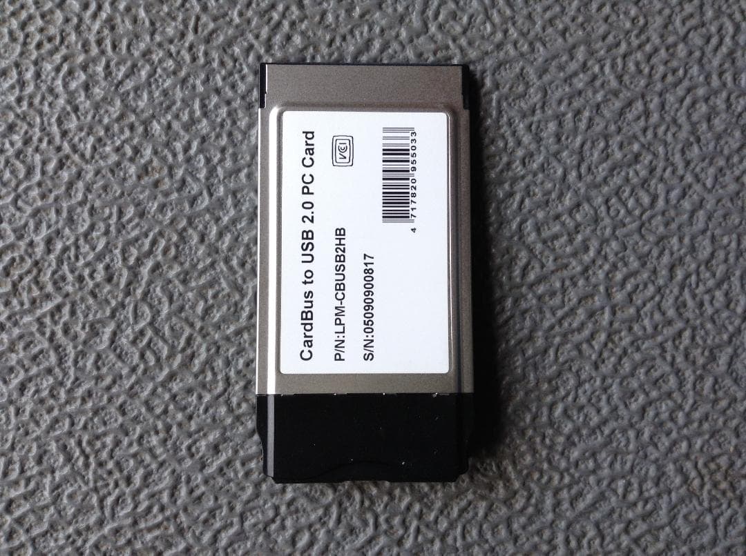 【美品】ロジテック　CardBus用　USB2.0 I/Fカード