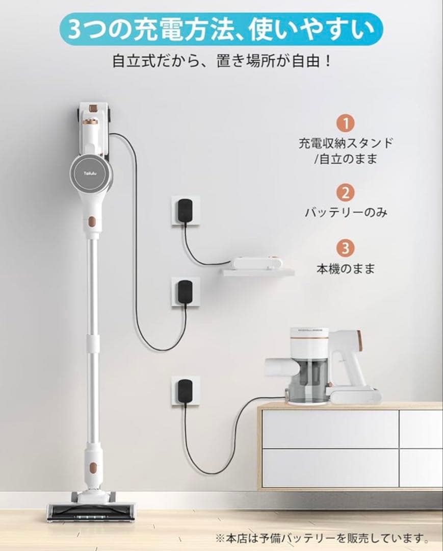 新品未使用 コードレス掃除機 サイクロン 軽量 強力吸引 スティッククリーナー