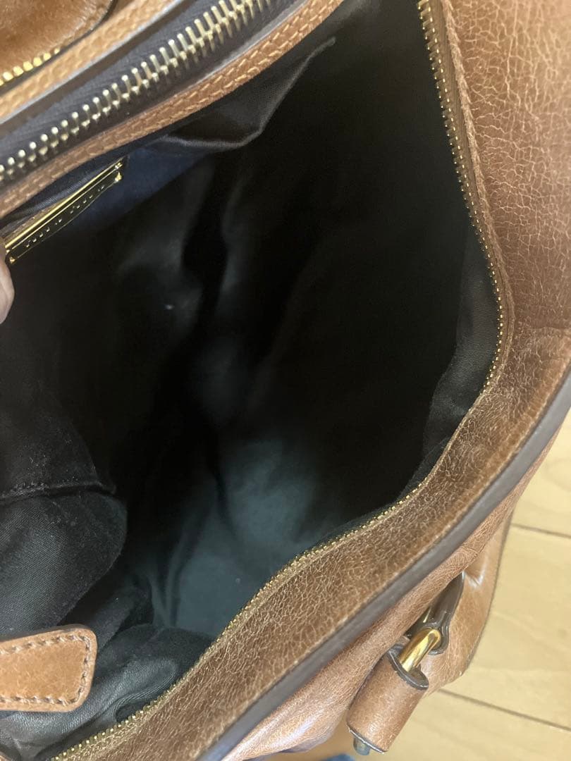 MIU MIU ブラウン ボストンバッグ　サイドリボン　ショルダーバッグ