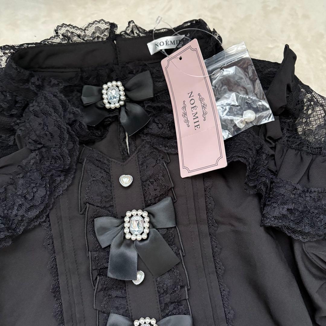 地雷 ノエミー フリル ブラウス マーズ スカパン 十字架 リボン セットアップ