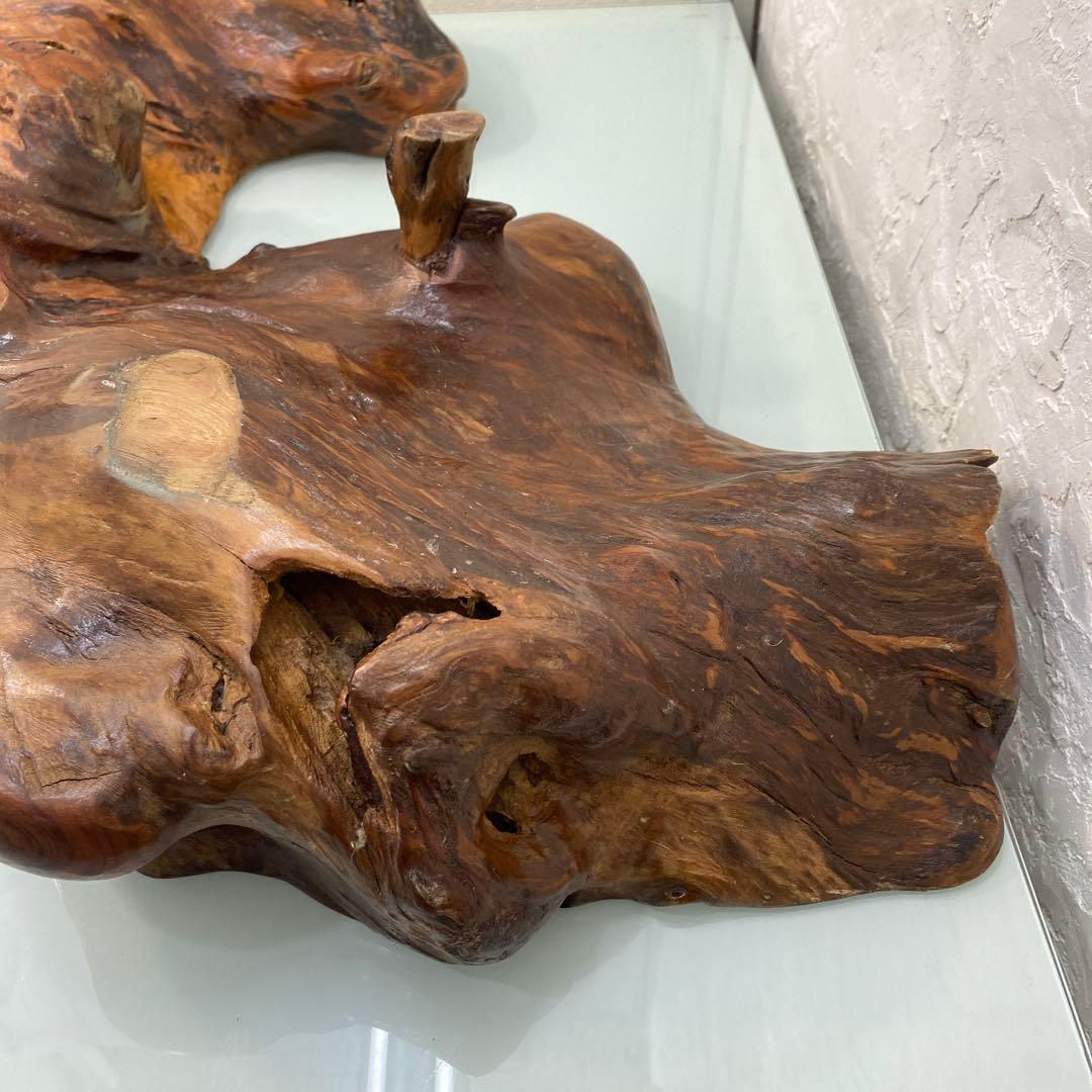 ☆茶台　花台　自然木　欅製☆