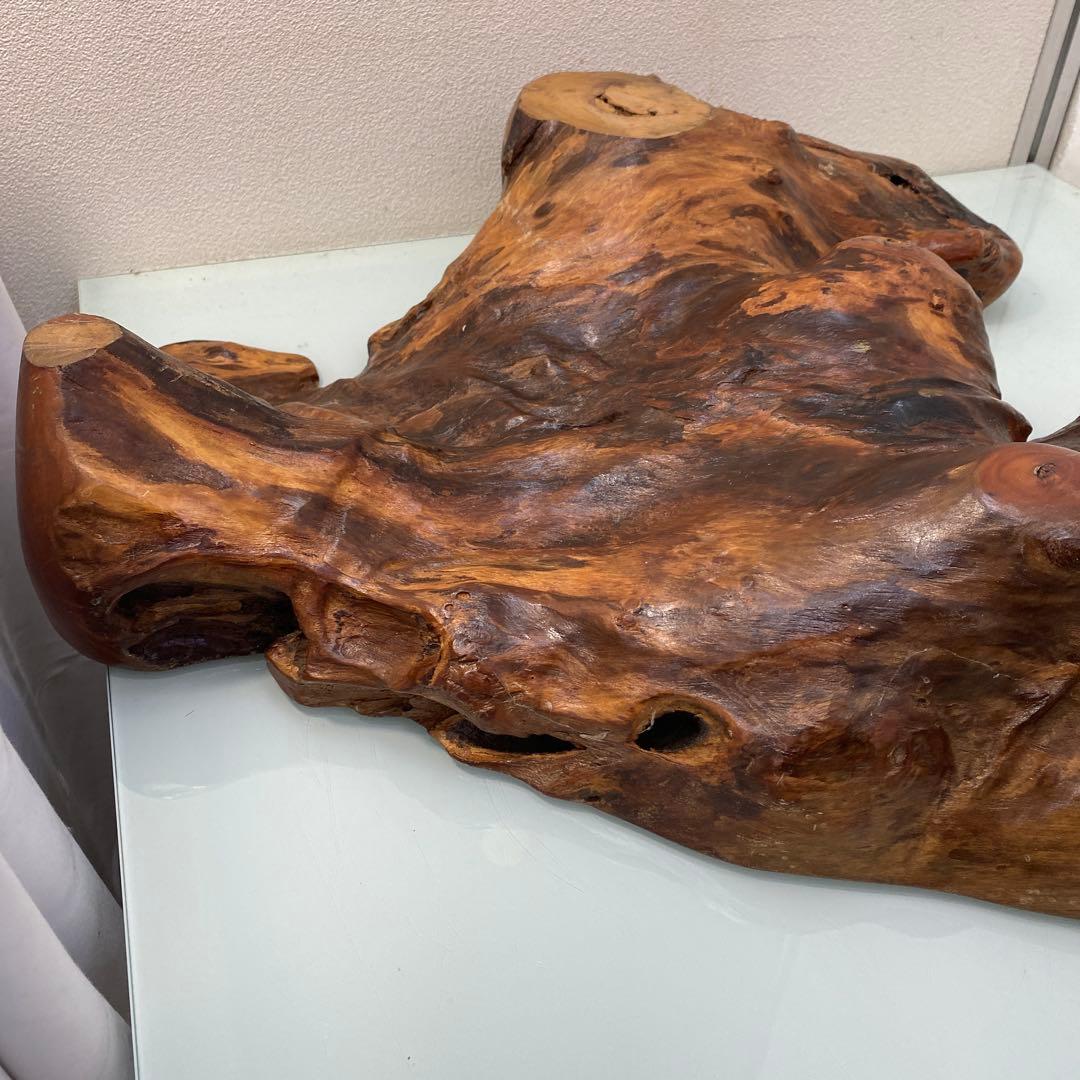 ☆茶台　花台　自然木　欅製☆