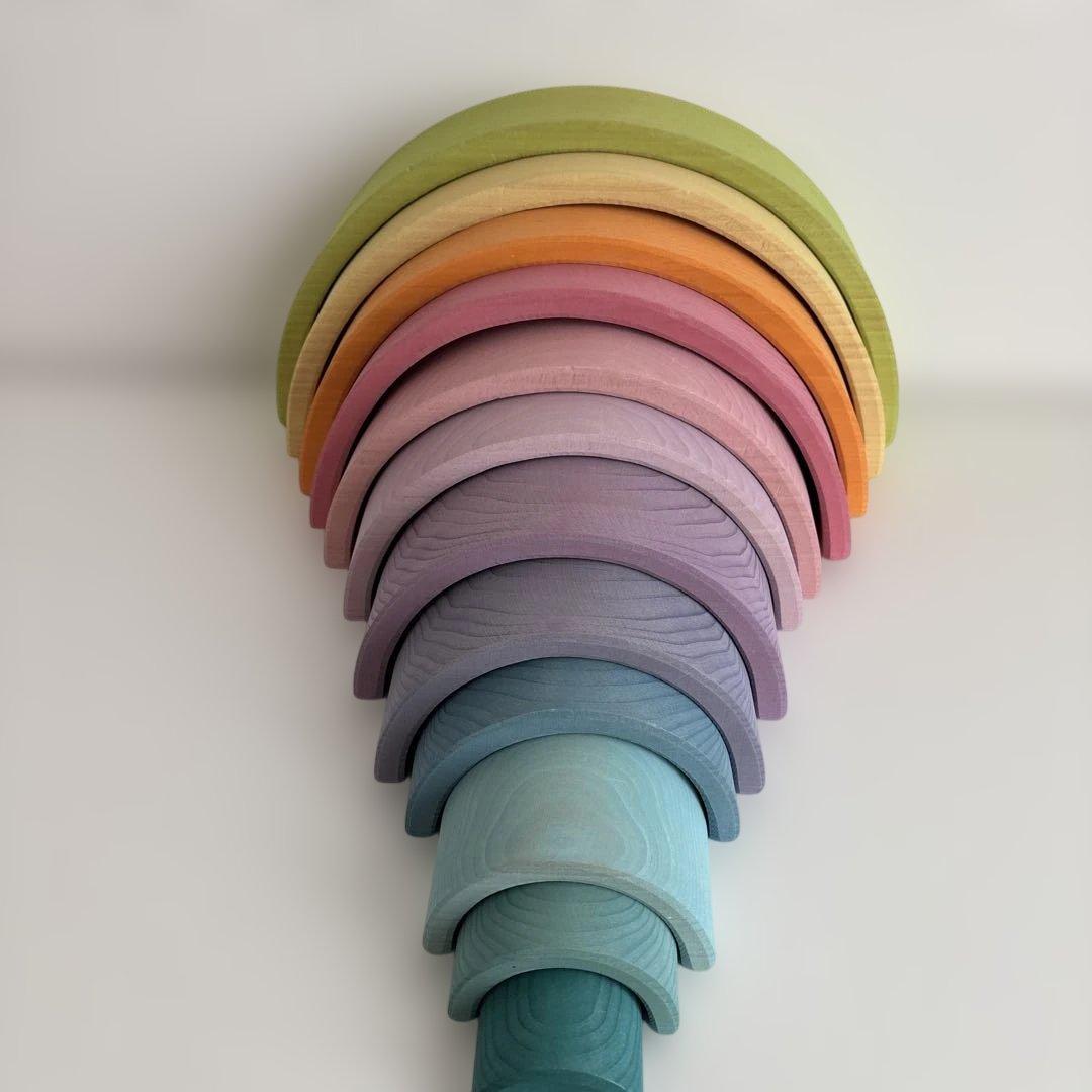 か*ん様 グリムス木製虹型積み木