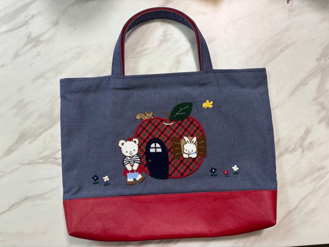 【完売品】ファミリア バースデー特別企画限定　リアちゃん　デニムトート　バッグ