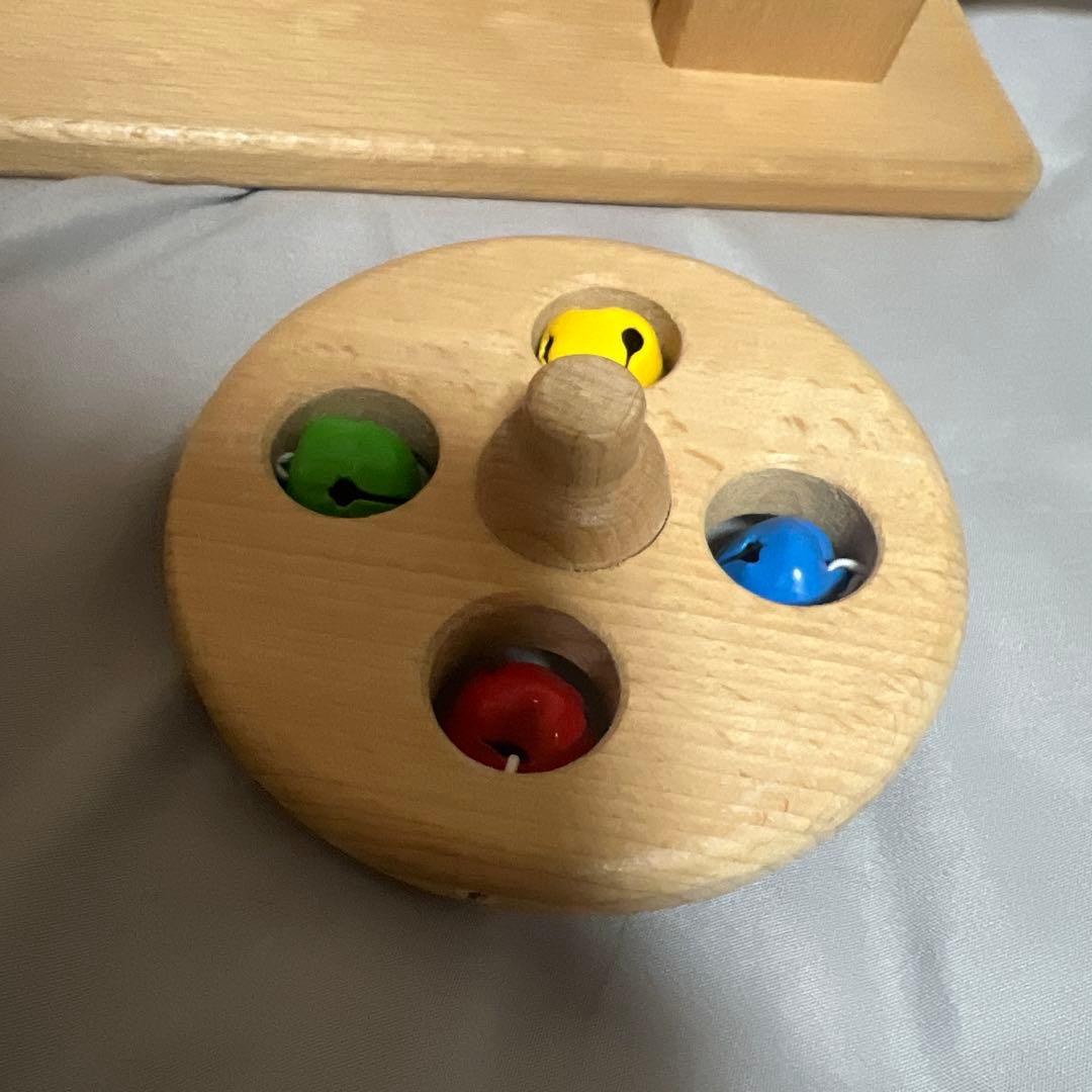 nic ニック　ドイツ　 木製　スロープトイ ニック社　希少　鈴付き円盤　追加