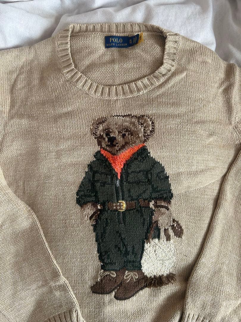 POLO RALPH LAUREN クマ刺繍 長袖セーター XL