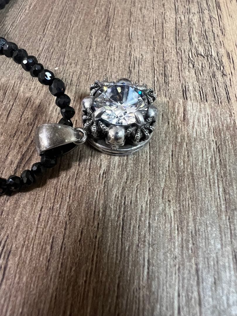 姫神 ジャスティンデイビス　ペンダントトップ　クロス　スカル　ジルコニア