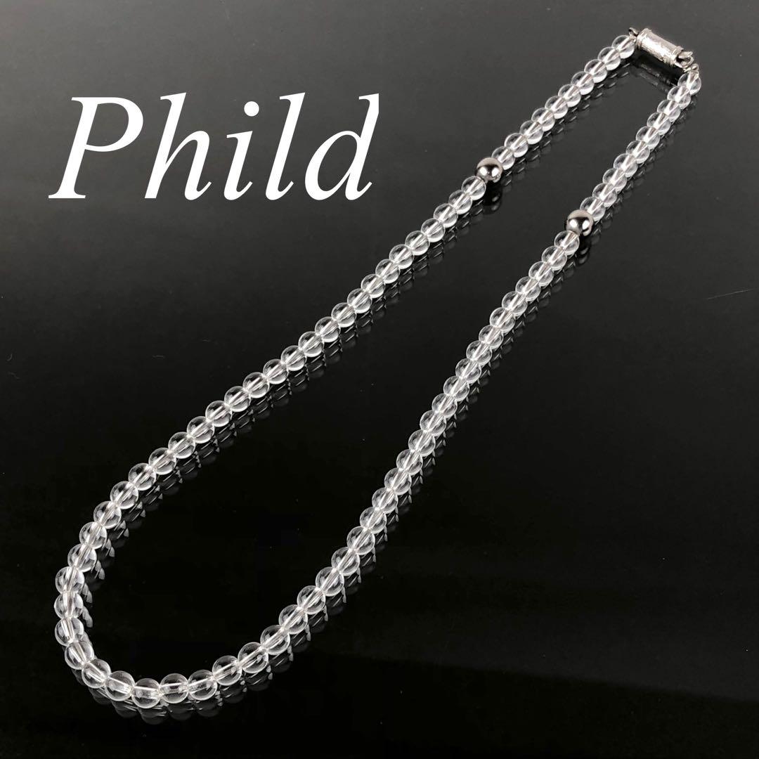 Phild アスリートネックレス クリスタル 水晶