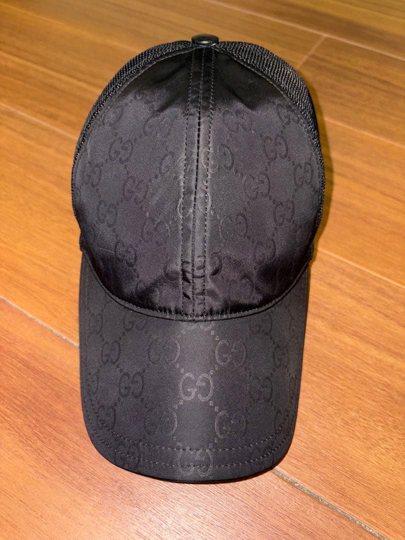 GUCCI グッチ ggパターン メッシュキャップ Mサイズ ブラック